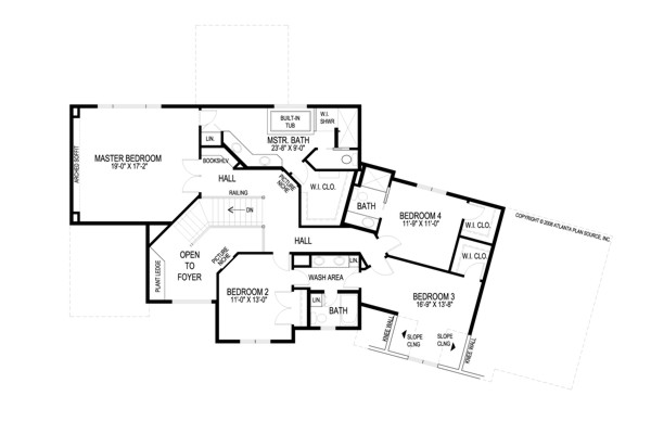 Upper Floorplan image of The Heartland House Plan